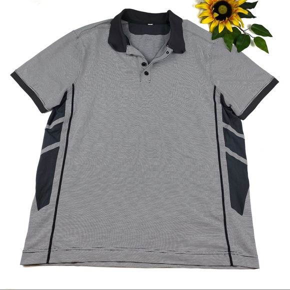 lululemon athletica Other - Lululemon Striped Short Sleeve Golf Polo Shirt